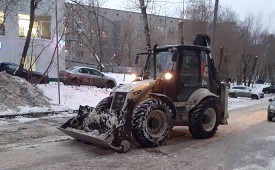 Механизированная уборка придомовой территории по адресу пр. Серебрянский, 19