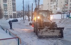 Механизированная уборка придомовой территории по адресу пр. Серебрянский, 19