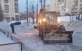 Механизированная уборка придомовой территории по адресу пр. Серебрянский, 19