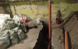 Замена участка канализации дома по адресу ул. Камчатовская, 5