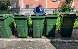 Замена мусорных баков по адресу ул. Коминтерна, 20